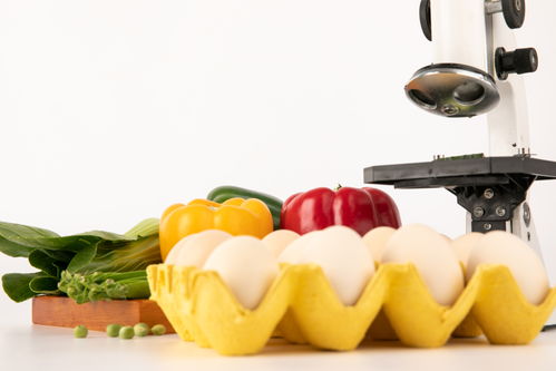 甜椒鸡蛋食品安全农业科技食品培育摄影图 插画 下载至来源处